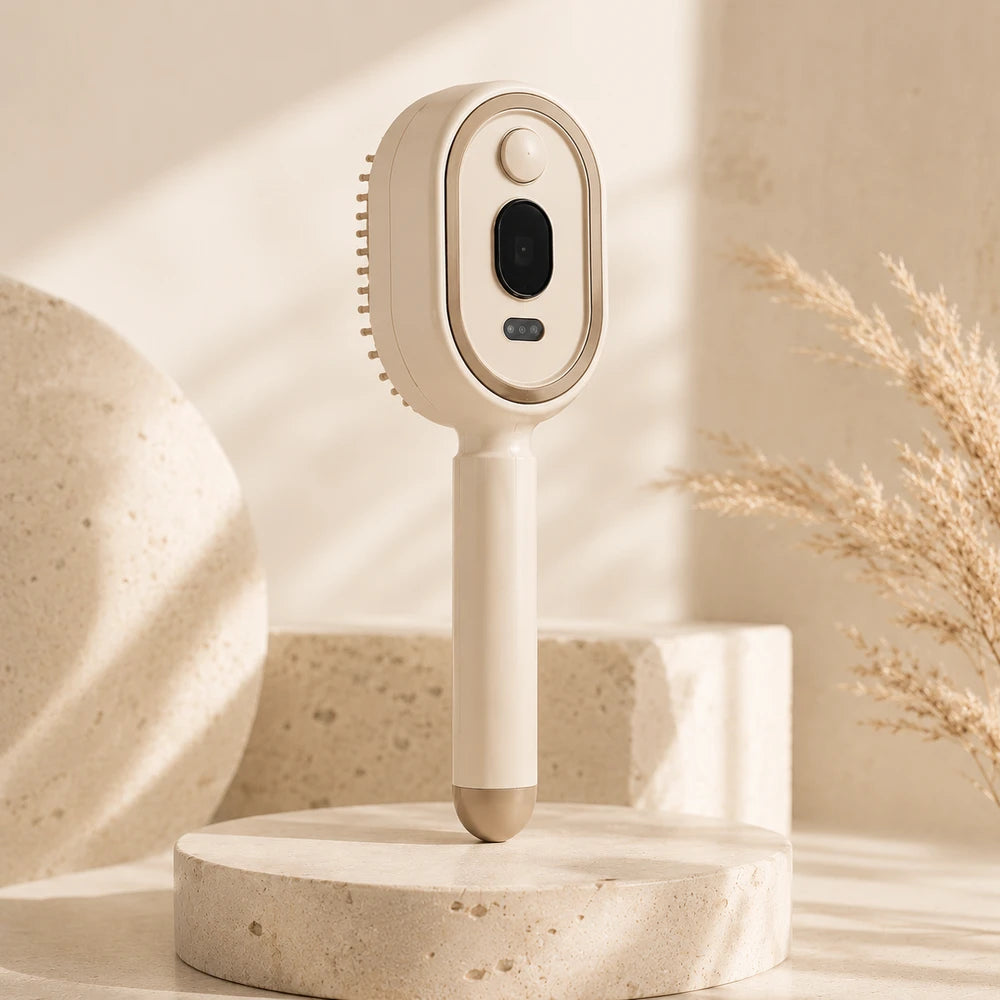 Steam Straightening Hair Brush