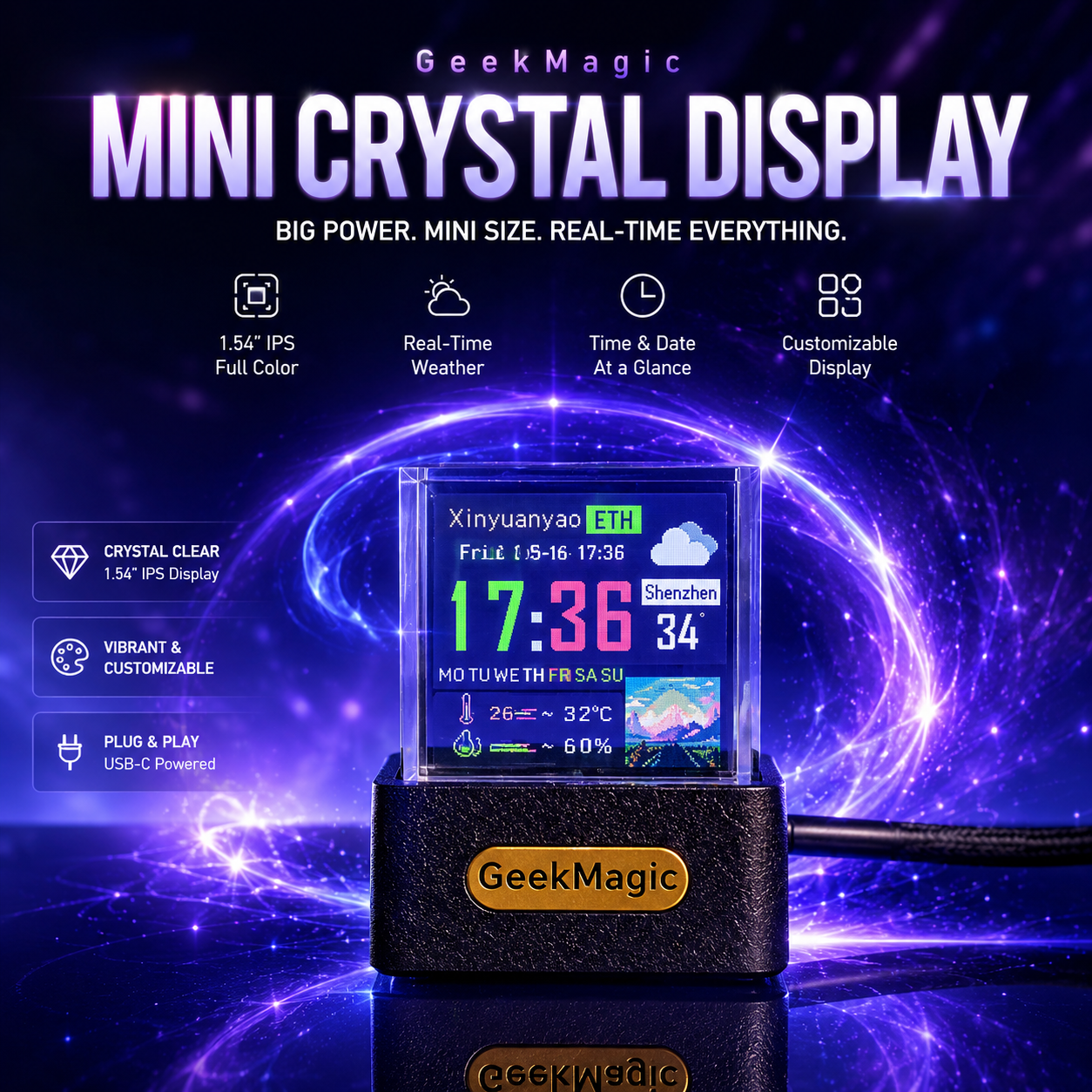AuraPixel Smart Crystal Display